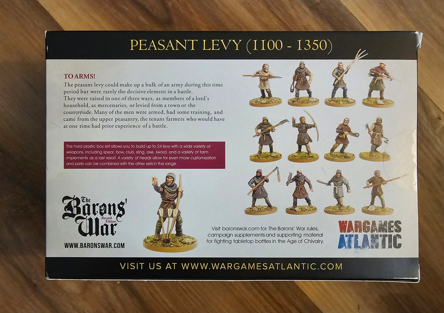 Wargames Atlantic Peasant Levy (1100-1350) (*See Per Order Flat Rate Shipping)