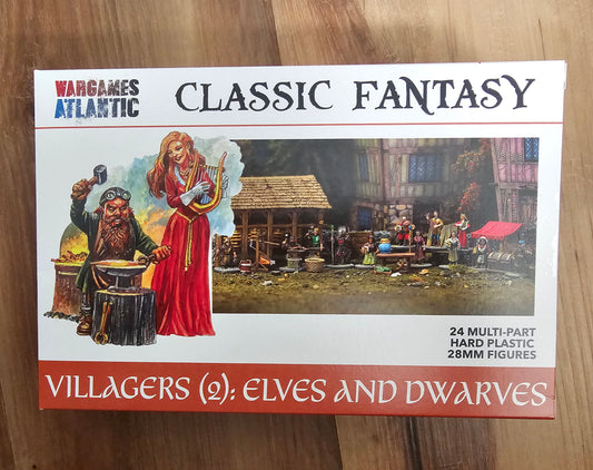 Wargames Atlantic Villagers Elves & Dwarves (*See Per Order Flat Rate Shipping)