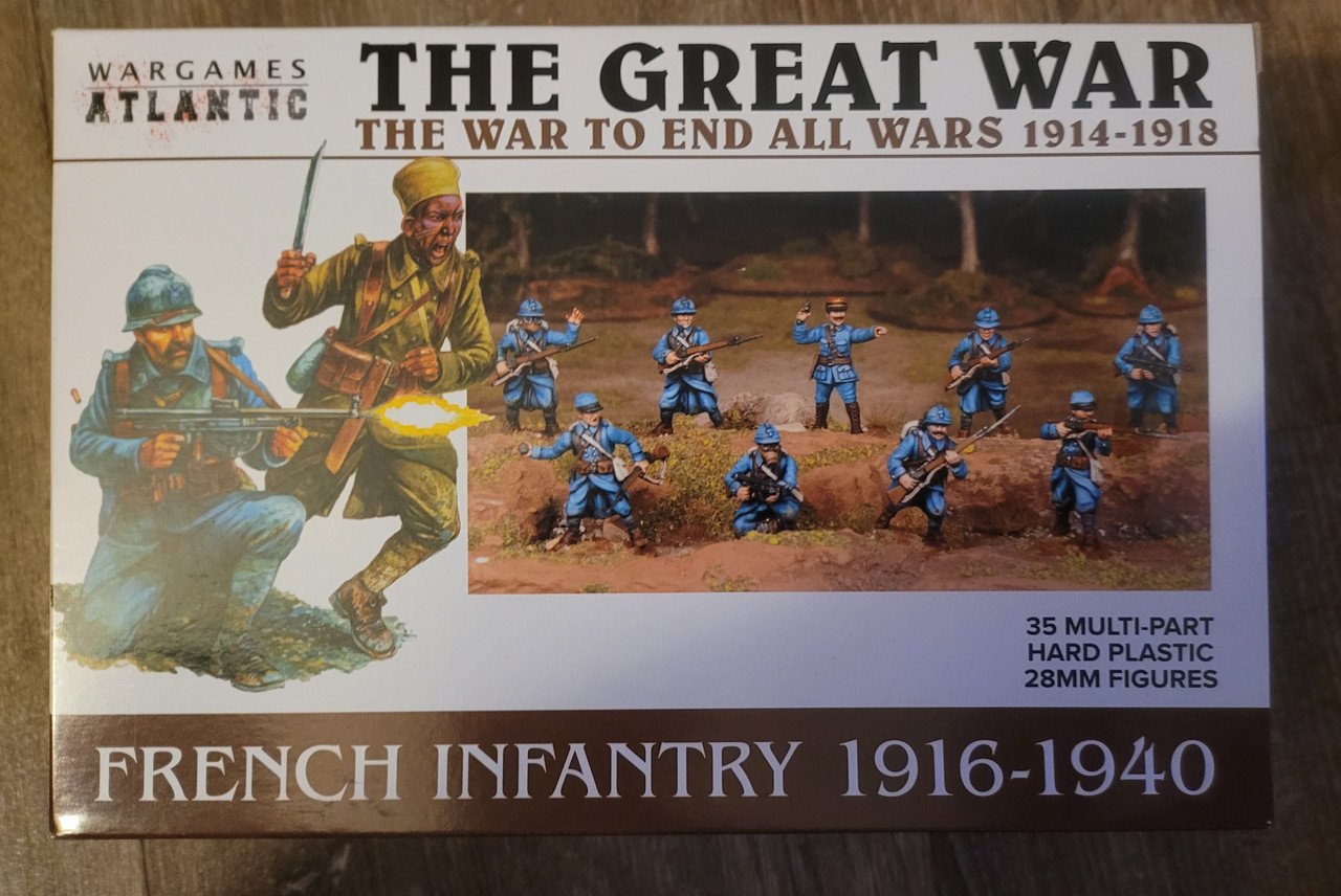 Wargames Atlantic Great War French Infantry (35)(*See Per Order Flat Rate Shipping)