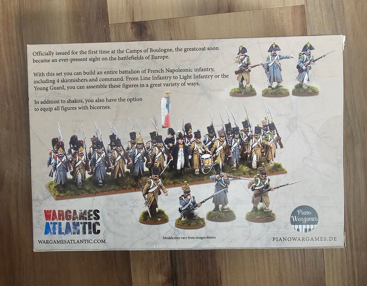 Wargames Atlantic French Infantry in Greatcoats (*See Per Order Flat Rate Shipping)