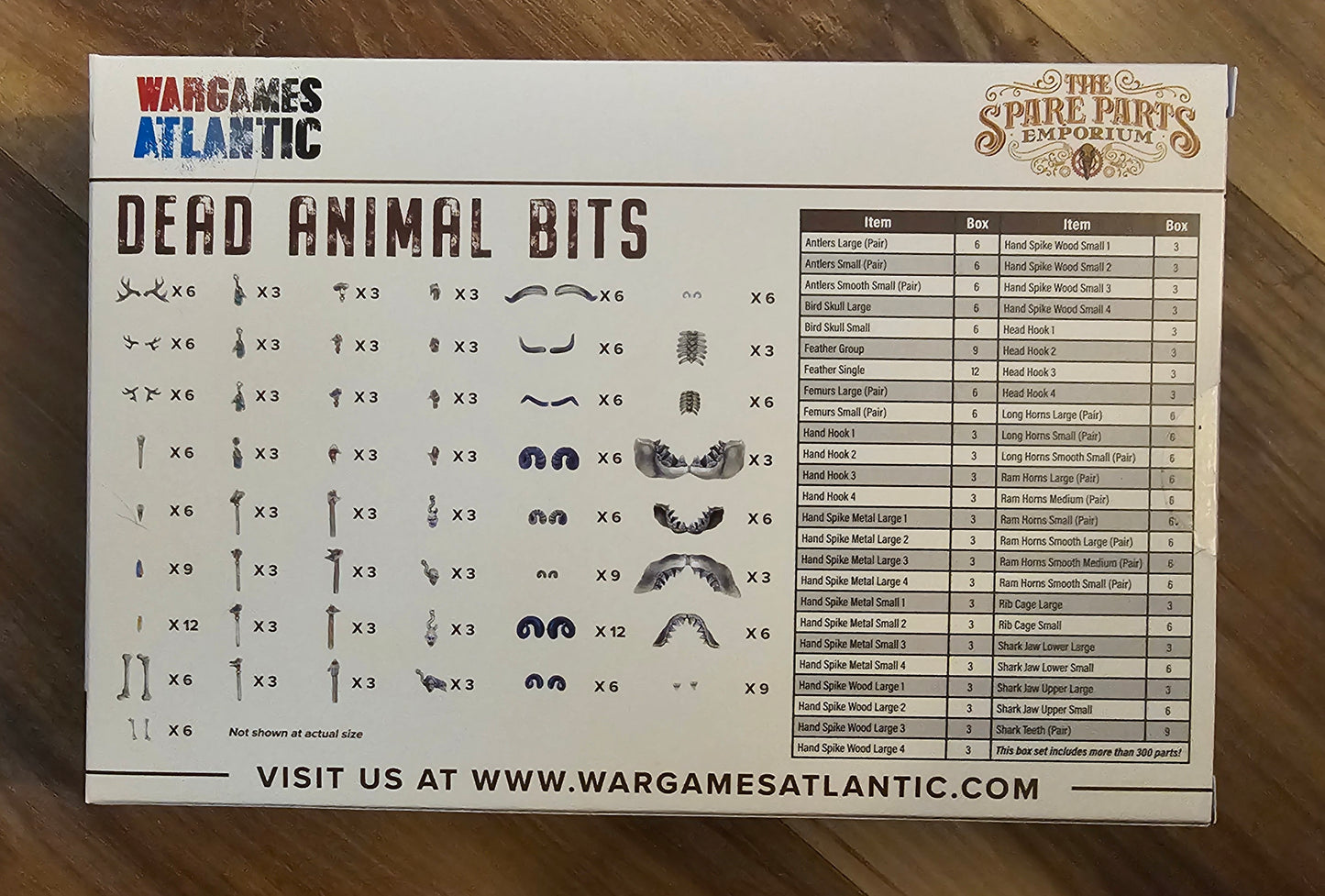 Wargames Atlantic Dead Animal Bits (*See Per Order Flat Rate Shipping)