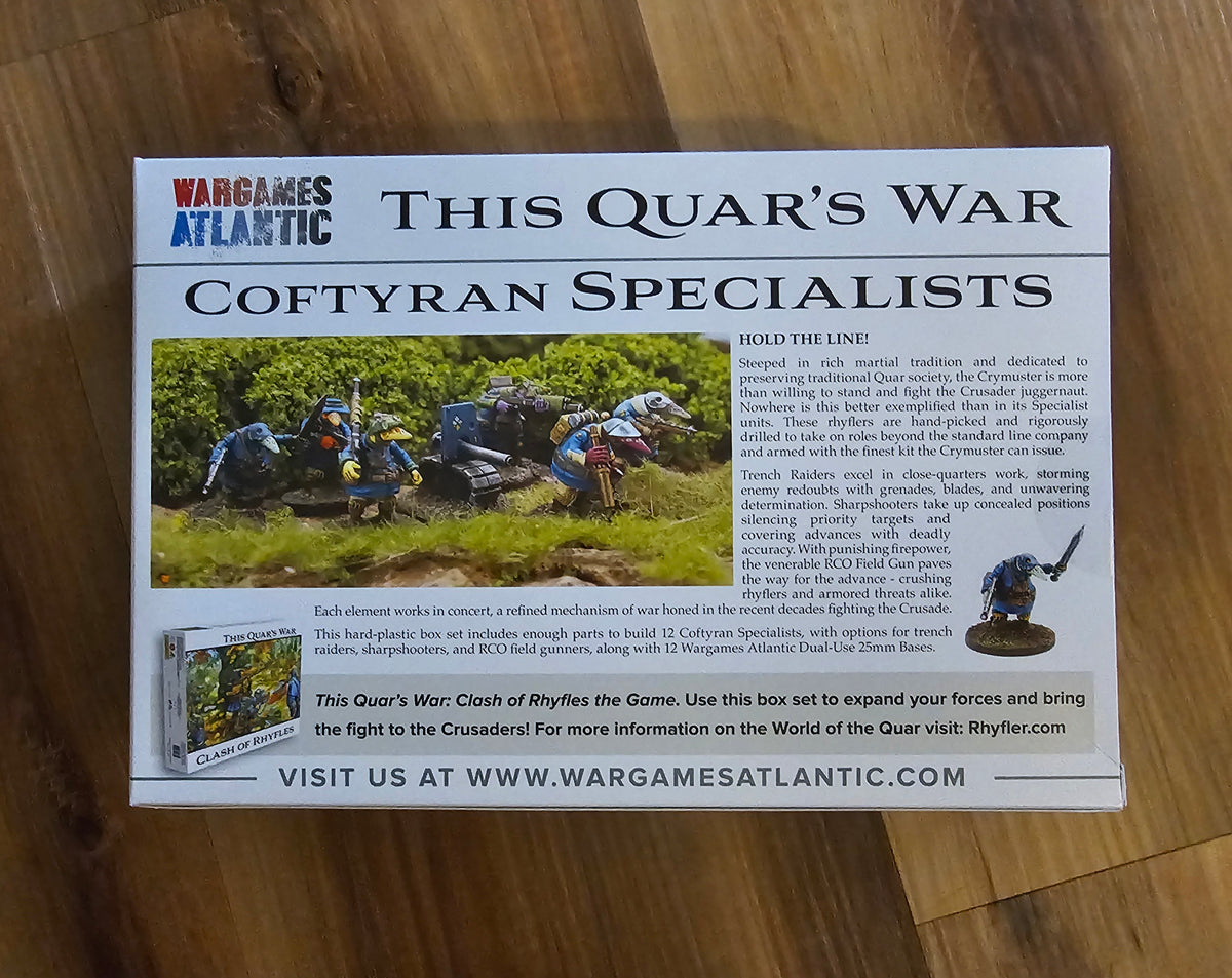 Wargames Atlantic Coftyran Specialists (*See Per Order Flat Rate Shipping)