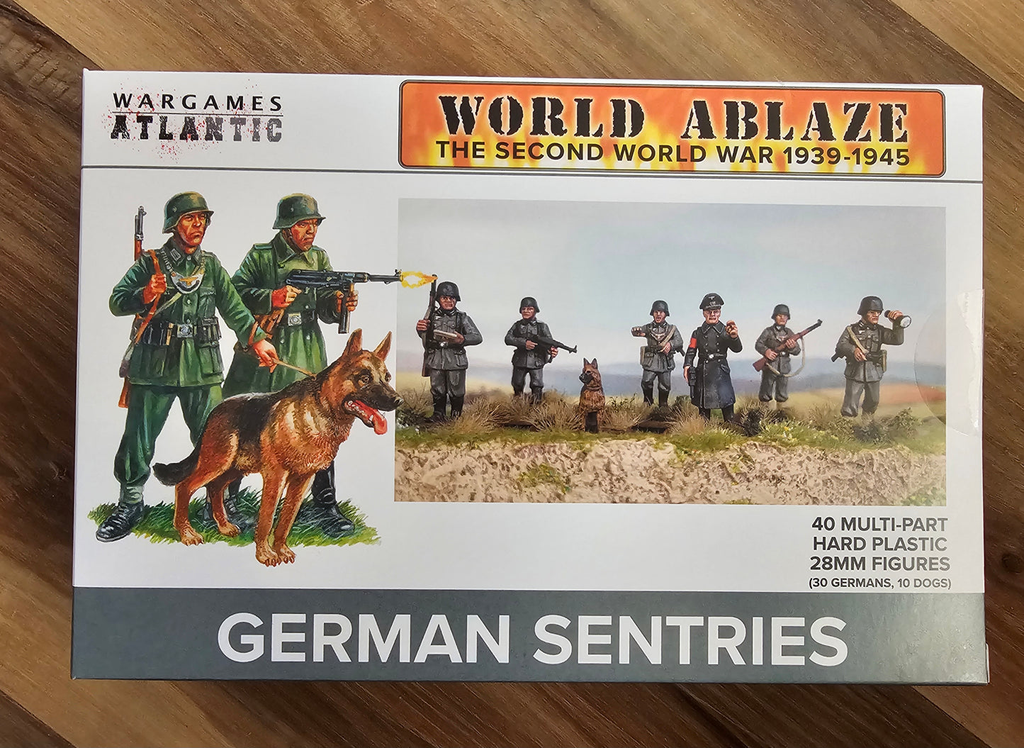 Wargames Atlantic German Sentries (*See Per Order Flat Rate Shipping)