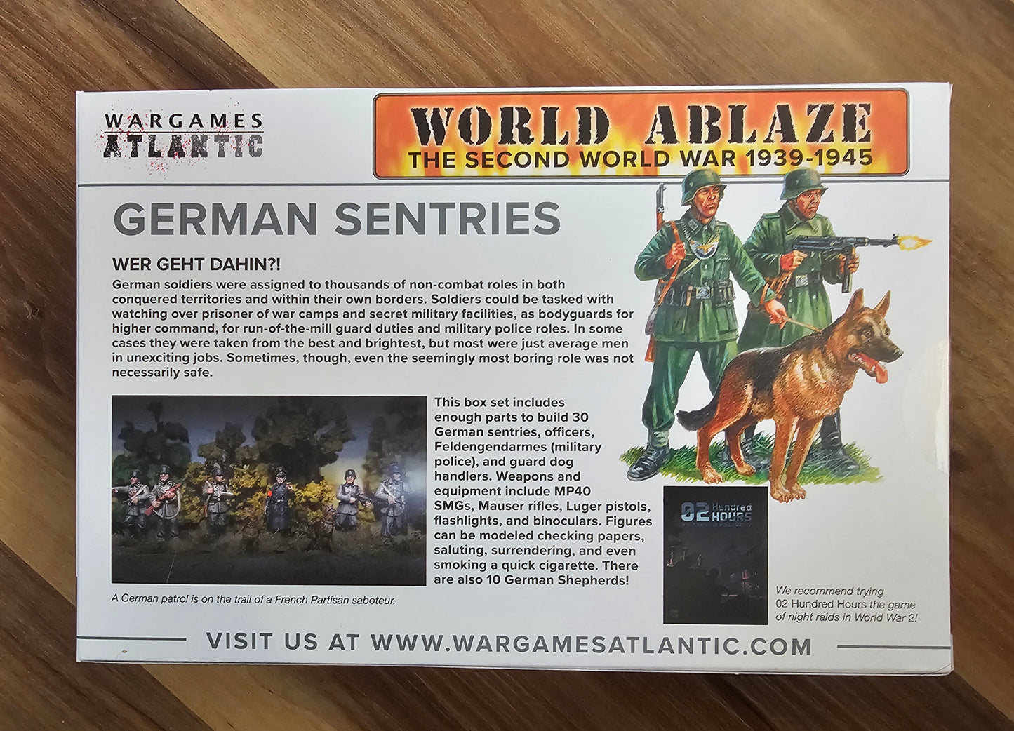 Wargames Atlantic German Sentries (*See Per Order Flat Rate Shipping)
