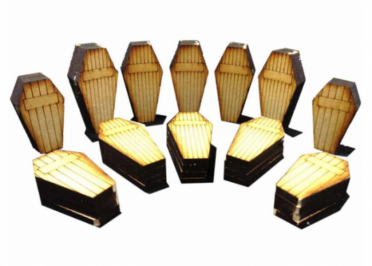 Wild West Scenics Coffin Set (*See Per Order Flat Rate Shipping)