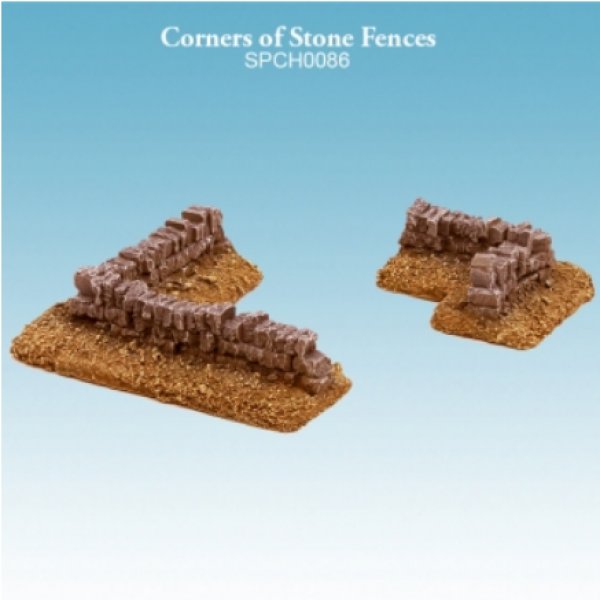 Minature Terrain Corners of Stone Fences (*See Per Order Flat Rate Shipping)