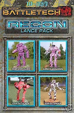 BattleTech 10-039 Recon Lance pack (*See Per Order Flat Rate Shipping)