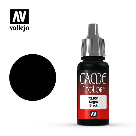 Vallejo Paint Game Color Black 72051  (*See Per Order Flat Rate Shipping)