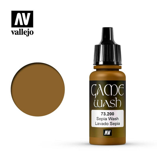 Vallejo Game Colors - Sepia Wash 73200 (*See Per Order Flat Rate Shipping)