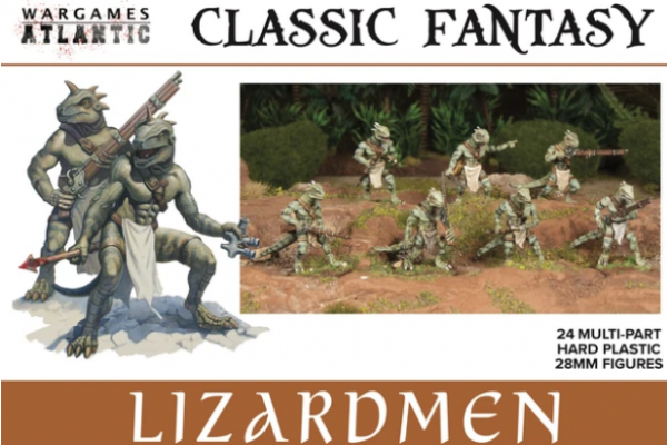 Wargames Atlantic Classic Fantasy Lizardmen (24)(*See Per Order Flat Rate Shipping)