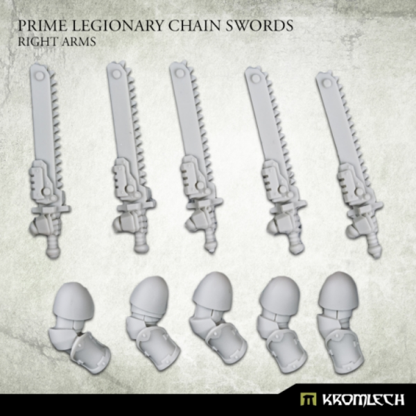 Kromlech Conversion Bitz Prime Legionaries CCW Arms Chain Swords [right] (5) (*See Per Order Flat Rate Shipping)