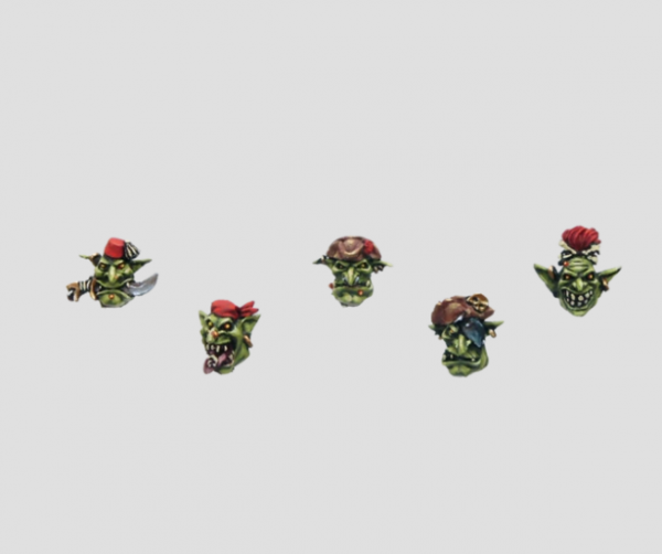 MaxMini Goblin Pirates Heads (10) (*See Per Order Flat Rate Shipping)