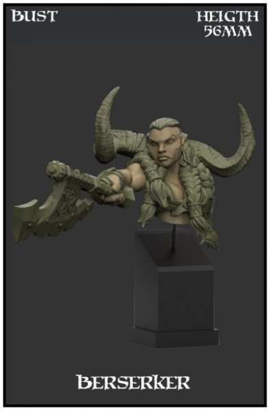 Yedharo Model Kit Berserker Bust (*See Per Order Flat Rate Shipping)