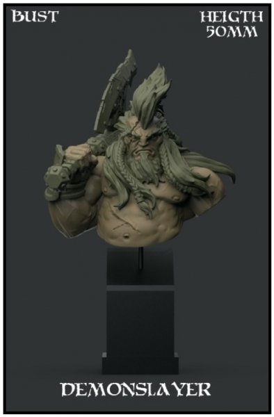 Yedharo Model Kit Demonslayer Bust (*See Per Order Flat Rate Shipping)