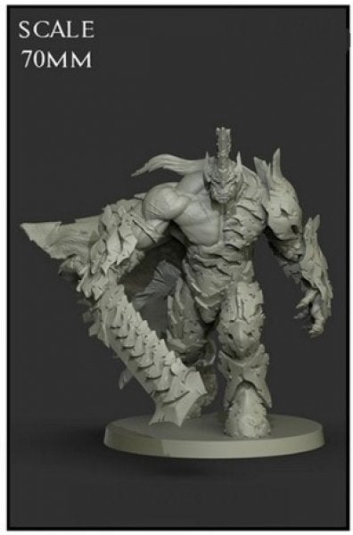 Yedharo Model Kit Orc Warlord v2 (70mm Scale) (*See Per Order Flat Rate Shipping)