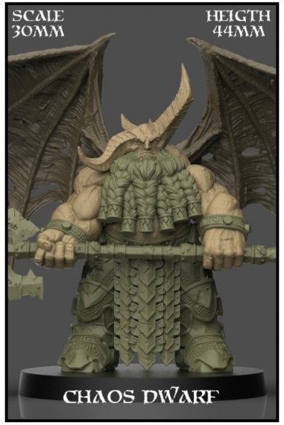 Yedharo Model Kit Chaos Dwarf (30mm Scale) (*See Per Order Flat Rate Shipping)
