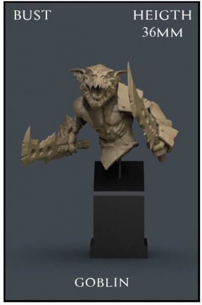 Yedharo Model Kit Goblin Bust (*See Per Order Flat Rate Shipping)