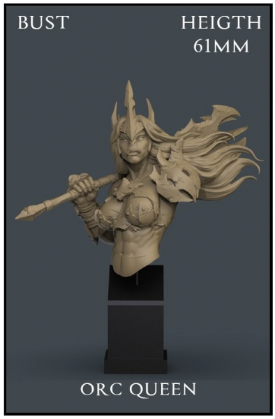 Yedharo Model Kit Orc Queen Bust (*See Per Order Flat Rate Shipping)