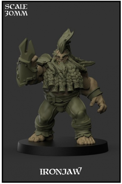 Yedharo Model Kit Fantasy Football ironjaw (30mm Scale) (*See Per Order Flat Rate Shipping)