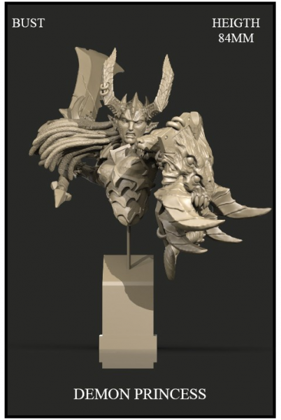 Yedharo Model Kit Demon Princes Bust (*See Per Order Flat Rate Shipping)