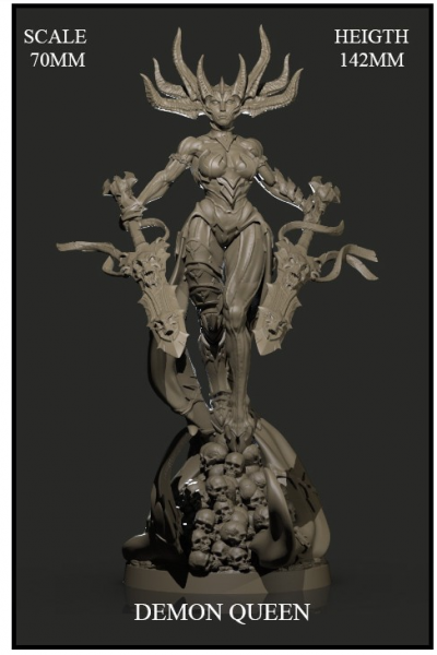Yedharo Model Kit Demon Queen (70mm Scale) (*See Per Order Flat Rate Shipping)