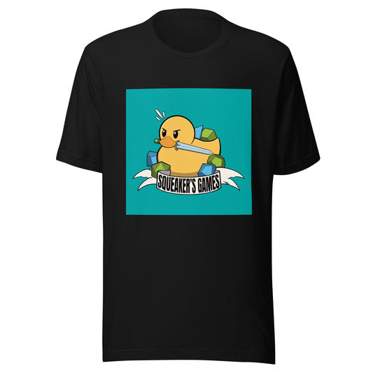 Squeakers games logo Unisex t-shirt