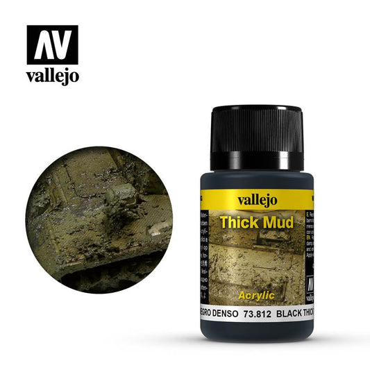 Vallejo Weathering Effects: Black Thick Mud  73812 (*See Per Order Flat Rate Shipping)