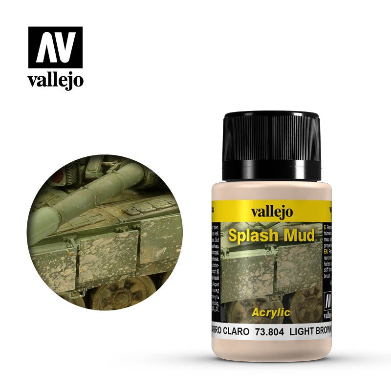 Vallejo Weathering Effects: Light Brown Splash Mud 73804 (*See Per Order Flat Rate Shipping)