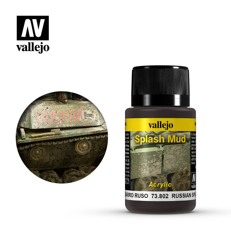 Vallejo Weathering Effects: Russian Splash Mud 73802 (*See Per Order Flat Rate Shipping)