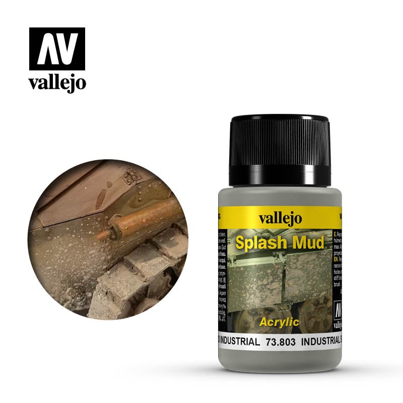 Vallejo Weathering Effects: Industrial Splash Mud  73803 (*See Per Order Flat Rate Shipping)